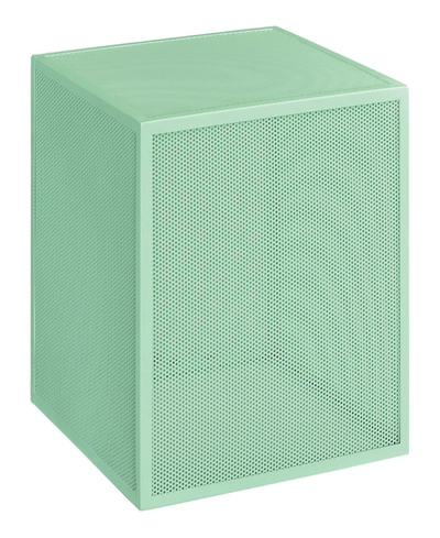 Osp Home Furnishings Catalina Accent Cube Table In Mint