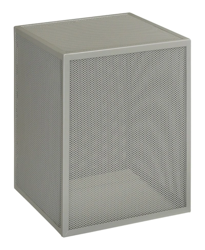 Osp Home Furnishings Catalina Accent Cube Table In Gray