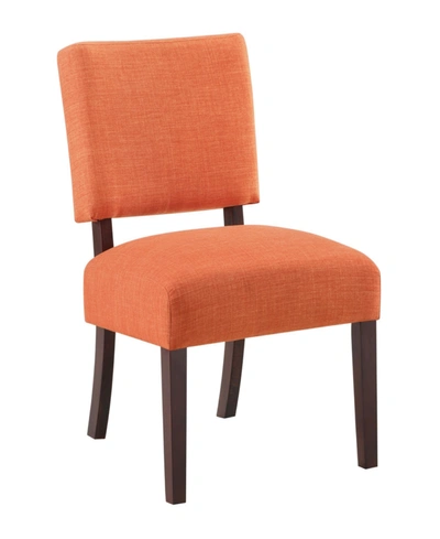 Osp Home Furnishings Jasmine Accent Chair In Tangerine