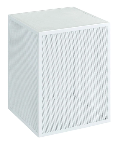 Osp Home Furnishings Catalina Accent Cube Table In White