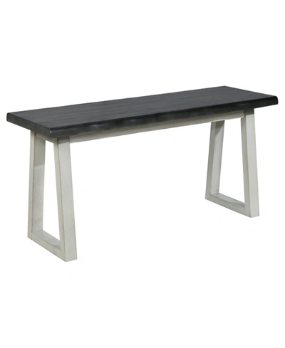 Osp Home Furnishings Weston Bench In Charcoal/gray