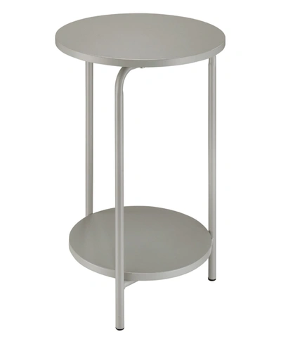 Osp Home Furnishings Elgin Metal Accent Table In Gray