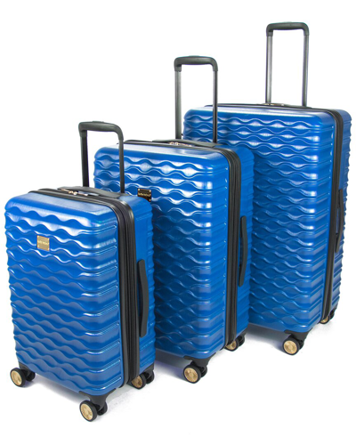 Kathy Ireland Maisy Hardside Luggage Set, 3 Piece In Blue