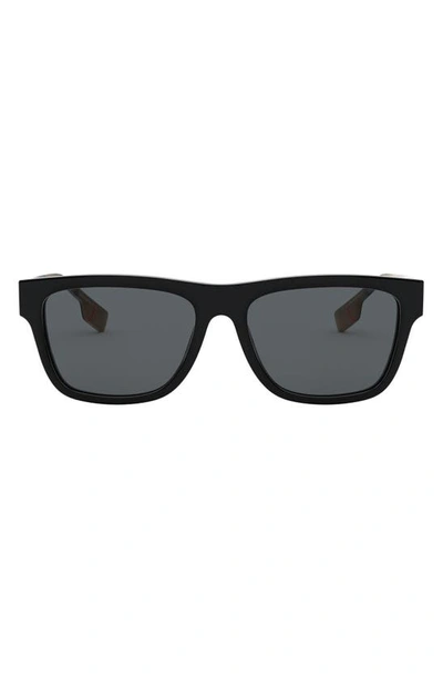 Burberry 56mm Square Sunglasses In Black
