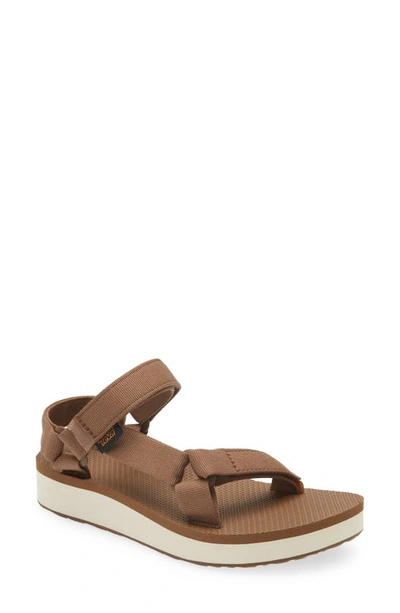 Teva Midform Universal Sandal In Brown/ Birch