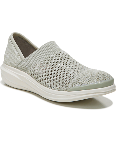 Bzees Charlie Womens Knit Comfort Slip-on Sneakers In Abbey Stone Fabric