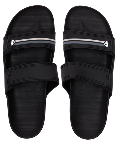 Quiksilver Men's Rivi Double Adjust Sandals In Black/gray/black