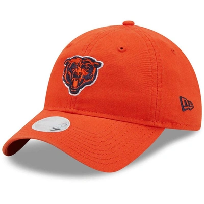 New Era Women's  Orange Chicago Bears Core Classic 2.0 9twenty Adjustable Hat