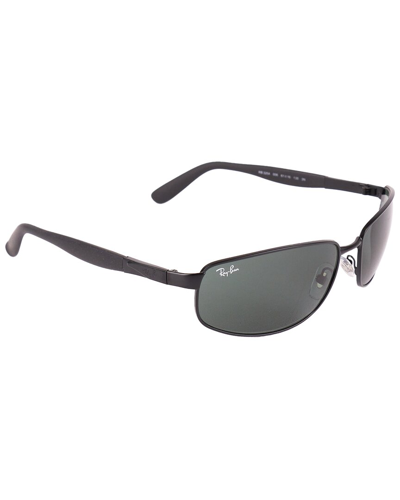 Ray Ban Sunglasses Male Rb3254 - Matte Black Frame Green Lenses 61-16 In Matt Schwarz