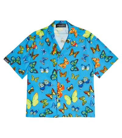 Versace top butterfly shirt