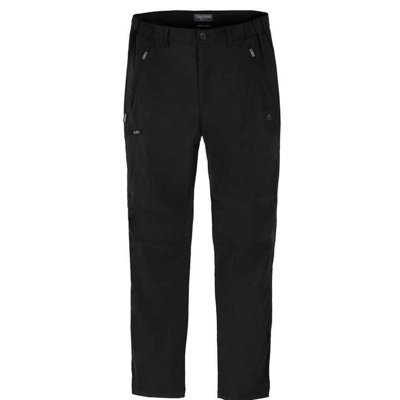 Craghoppers Mens Expert Kiwi Pro Stretch Hiking Trousers In Black