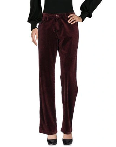 Massimo Alba Casual Pants In Maroon