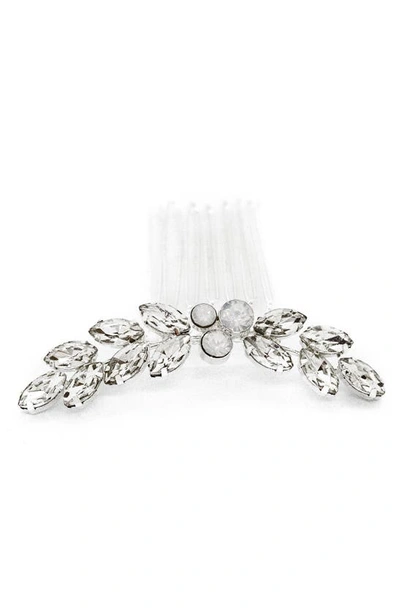 Brides And Hairpins Amber Comb In Silver