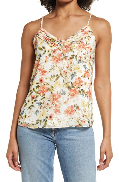 1.state Pintuck Print Camisole In White