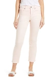 Nydj Sheri Side Slit Slim Ankle Jeans In Marisol Carnation