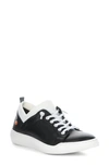 Softinos By Fly London Bonn Sneaker In 013 Black Smooth Leather