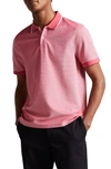 Ted Baker Ellerby Stripe Polo Shirt In Pink