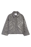 Cecilie Bahnsen Quilted Jacket In Grey