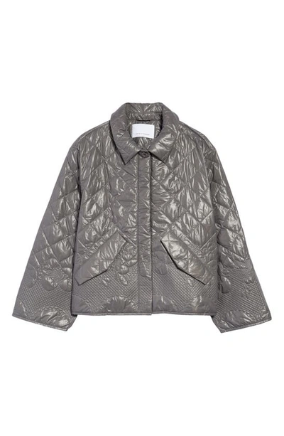 Cecilie Bahnsen Quilted Jacket In Grey
