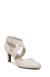 Lifestride Gallery Pump In Almond Milk Beige Faux Leather