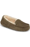 Ugg Ansley Water Resistant Slipper In Spruce Suede