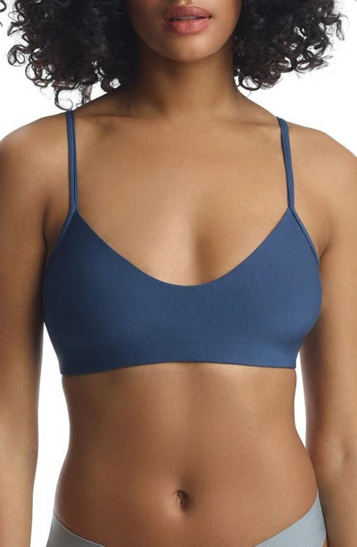 Commando Butter Wire-free Bralette In Bright Navy