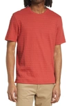 Ted Baker Kingsrd Textured T-shirt In Orange