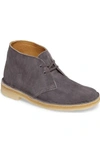 Clarks 'desert' Chukka Boot In Grey Suede