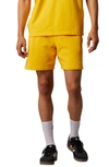 Adidas Originals Pharrell Williams Straight-leg Logo-embroidered Cotton-jersey Shorts In Bold Gold