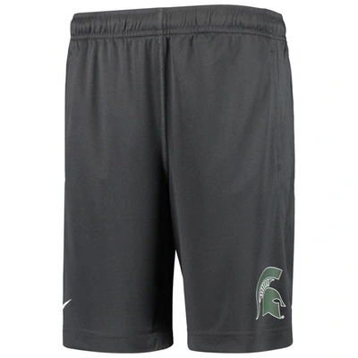 Nike Kids' Youth  Anthracite Michigan State Spartans Performance Fly Shorts