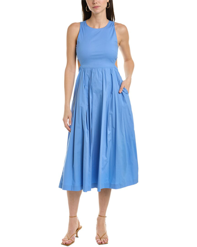 Marella Editor Cutout-back Sleeveless Dress In Blue