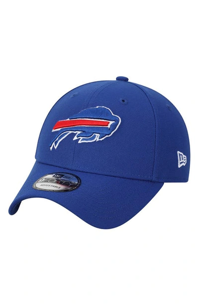 New Era Royal Buffalo Bills 9forty The League Adjustable Hat In Blue/red