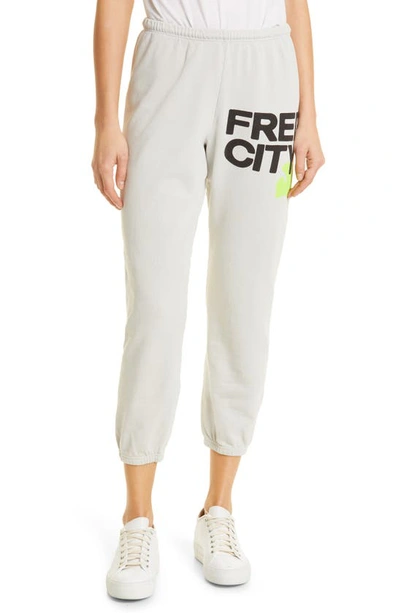 Freecity Large Logo Sweatpants In Stardust