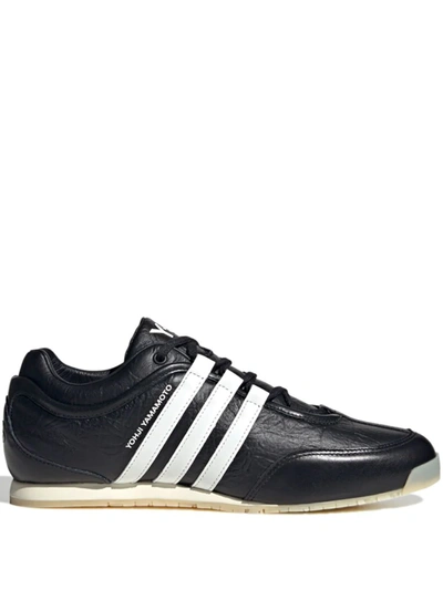 Y-3 Boxing Low-top Leather Sneakers In Black | ModeSens