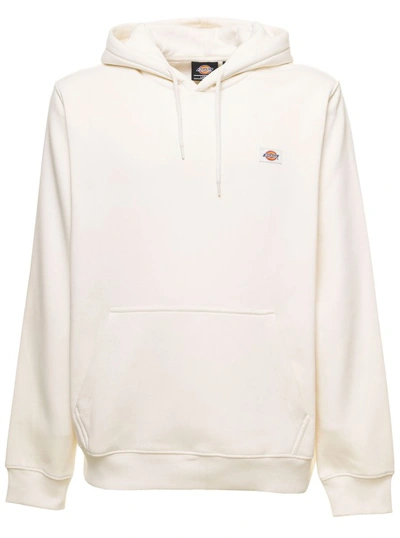 Dickies Beige Hoodie With Logo Patch In White