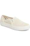 Keds Double Decker Crochet Slip-on Sneaker In Cream