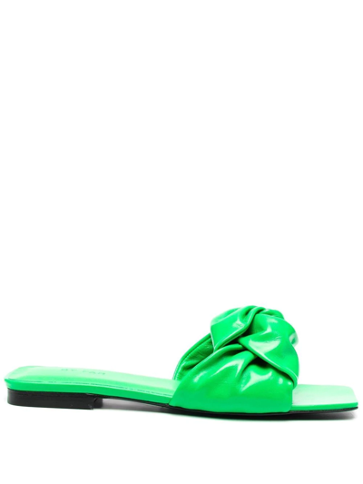 By Far Lima Open-toe Sandals In Green