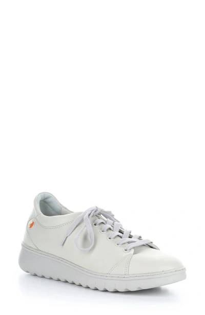 Softinos By Fly London Essy Sneaker In Light Grey Supple Leather