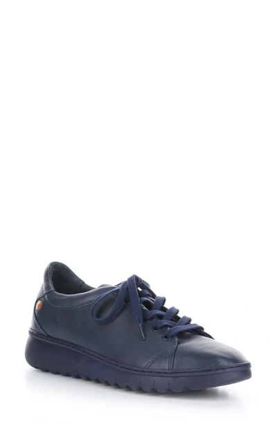 Softinos By Fly London Essy Sneaker In Navy Supple Leather