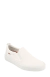 Taos Rubber Soul Slip-on Sneaker In White Canvas