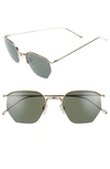 Smoke X Mirrors Geo 1 50mm Aviator Sunglasses - Gold/ Light Green