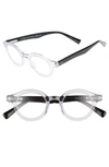 Eyebobs Tv Party 44mm Reading Glasses - Crystal With Black