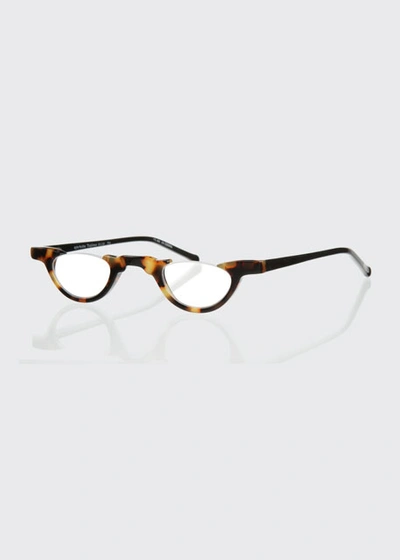 Eyebobs Topless Semi-rimless Acetate Readers In Brown Pattern