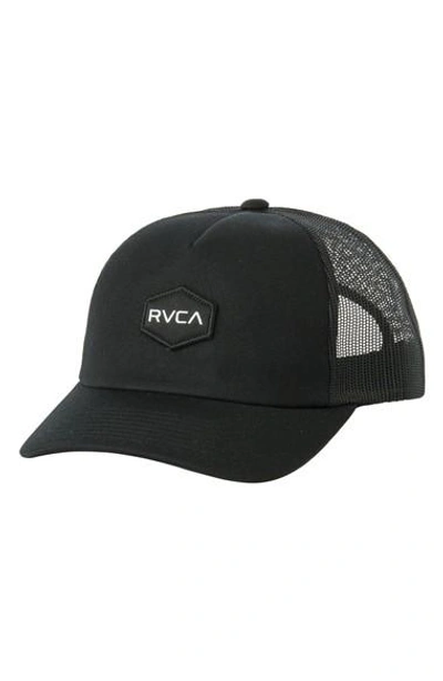 Rvca Commonwealth Trucker Hat In Black