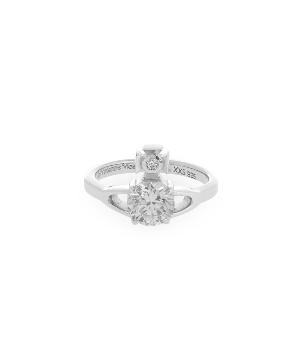 Vivienne Westwood Sterling Silver Reina Petite Ring Size Xxs In