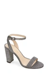 Pelle Moda Brynn Ankle Strap Sandal In Pewter