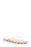 Asportuguesas Turtle Flip Flop In Natural/ White Rubber
