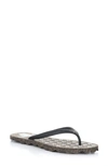 Asportuguesas Turtle Flip Flop In Black Rubber