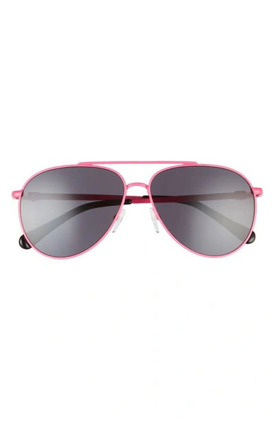Chiara Ferragni Glam Eye 59mm Aviator Sunglasses In Pink