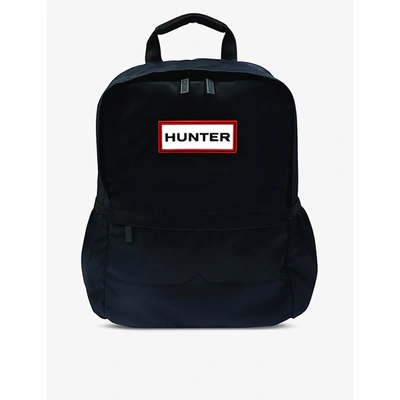 Hunter Original Logo-embellished Nylon Backpack In Black